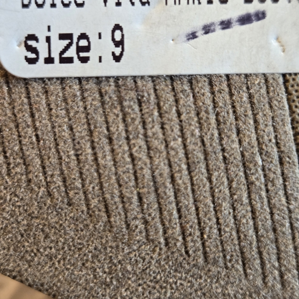 Dolce Vita Tan Suede Ankle Boots Western Style Size 9 New - Picture 2 of 13